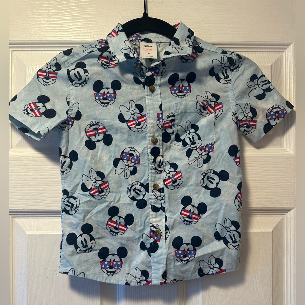 Disney Mickey Mouse Toddler Button Down Shirt
